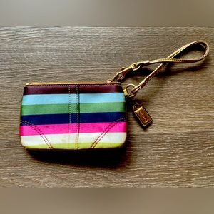 Multicolored COACH wristlet!